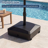 Tangkula 176 Lbs Umbrella Base with Wheels