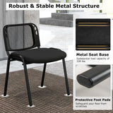 Tangkula Set of 5/10/15 Conference Chairs with Upholstered Seat