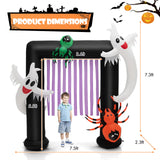 Tangkula 7.5 FT Halloween Inflatable Archway, Blow-up Halloween Decorations