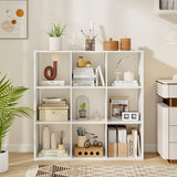 Tangkula 9-Cube Bookcase, 4-Tier Bookshelf with Open Compartments