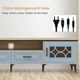 Tangkula Farmhouse TV Stand for TVs up to 80”