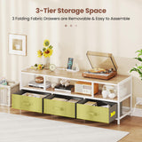 Tangkula Farmhouse TV Stand for TVs up to 65"