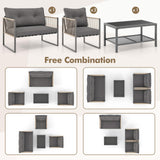 Tangkula 4/8 Pieces Patio Furniture Set
