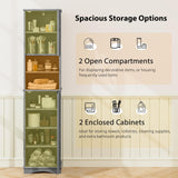 Tangkula 67" H Tall Bathroom Cabinet(15.5 x 12 x 67 Inch)