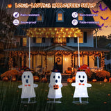 Tangkula Set of 3 Lighted Halloween Decorations Outdoor/Indoor