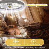 Tangkula Ceiling Fan with Lights 3000-6500K Dimmable Modern Flush Mount LED