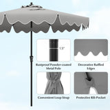 Tangkula 9 FT Patio Umbrella with Crank Handle