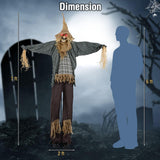 Tangkula 7 FT Halloween Decoration Animated Standing Scarecrow
