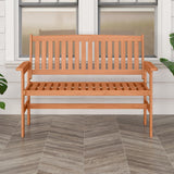 Tangkula Wooden Garden Bench for ackyard and Park