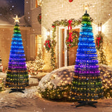 Tangkula 6.2FT Pop-Up Decoration Tree with 282 LED Lights