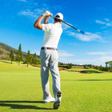 Tangkula Golf Swing Trainer | Click Stick Swing Training Aid for Speed Flexibility Balance Tempo & Strength