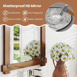 Tangkula Wood Framed Mirror