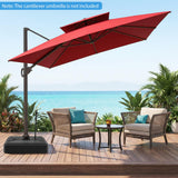 Tangkula 330 lbs Umbrella Base with Wheels