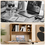 Tangkula Desktop Bookshelf, Countertop Storage Hutch with 4 Shelves for Computer Desk