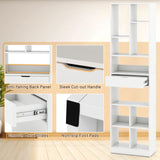 Tangkula 71” Tall Bookcase with Drawer for Living Room