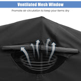 Tangkula Motorcycle Shed, Waterproof Motorcycle Garage with 600D Oxford Cover, Ventilation Window