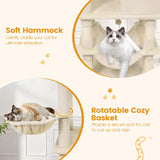 Tangkula 66 Inch Tall Cat Tree Multi-Level Cat Tower with Sisal Scratching Posts