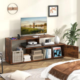 Tangkula 60" TV Stand with Charging Station