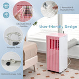 Portable Air Conditioner for Room up to 350 Sq. Ft, 10000 BTU 3-in-1 AC Unit for Bedroom w Dehumidifier/Fan/Cool/Sleep Mode