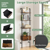 Tangkula 5-Tier Bookshelf with Drawer