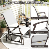 Tangkula Porch Gliders with High Back for Backyard Garden Balcony Poolside