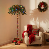 Tangkula Christmas Lighted Palm Tree