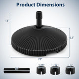 Tangkula Shell Shaped Patio Umbrella Base