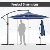 Tangkula 10 FT Patio Offset Umbrella
