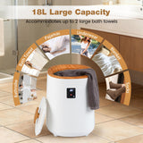Tangkula 18 L Large Blanket Towel Warmer with LED Display for Bathroom