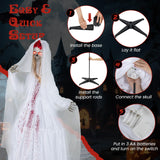 Tangkula Halloween Animatronic Skeleton Bride / Groom