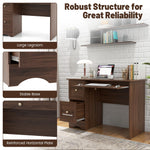 Computer Desk with 3 Drawers - Tangkula