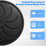 Tangkula Umbrella Base, 31 lbs Capacity Heavy-Duty Patio Outdoor Round Umbrella Stand for 9 ft Umbrella