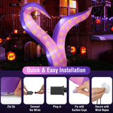 Tangkula 6.5 Ft Halloween Inflatable Tentacles, Blow up Octopus Legs