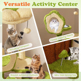 Tangkula 40 Inch Multi Level Aesthetic Cat Tower with Sisal Scratching Posts