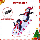 Tangkula Lighted Christmas Decoration Penguins