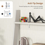 Tangkula Ladder Desk with Countertop & Drawer, Freestanding 2-Tier Ladder Shelf Desk