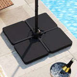 Tangkula 4 Piece 220 Lbs Umbrella Base