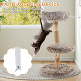 Tangkula Solid Wood Cat Tree for Indoor Kittens