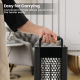 Tangkula Electric Patio Heater, 1200W Infrared Outdoor Heater, Double-Sided Heating