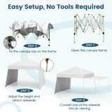 Tangkula 9.2x14 Ft Pop up Canopy with Sidewalls