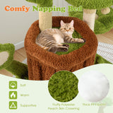 Tangkula 36 Inch Aesthetic Cat Tower with Sisal Scratching Posts & Board