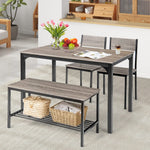 4-Piece Dining Table Set - Tangkula