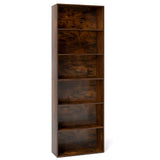 Tangkula 6-Tier Bookcase, 70” Tall Freestanding Bookshelf with 6 Open Shelves