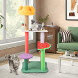 Tangkula Fruit Cat Tree with Scratching Posts