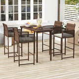 Tangkula Patio Bar Stools Set of 2/4