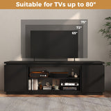 Tangkula TV Stand for 75 80 inch TV
