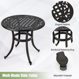 Tangkula 24 Inch Patio Side Table Set for Poolside