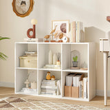 Tangkula 6-Cube Bookcase, 3-Tier Bookshelf with Open Compartments