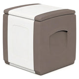Tangkula Plastic Outdoor Storage Box w/ Waterproof & Long-Lasting PP Resin