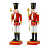 Tangkula 4 FT Christmas Nutcracker Figure with Scepter & Hat
